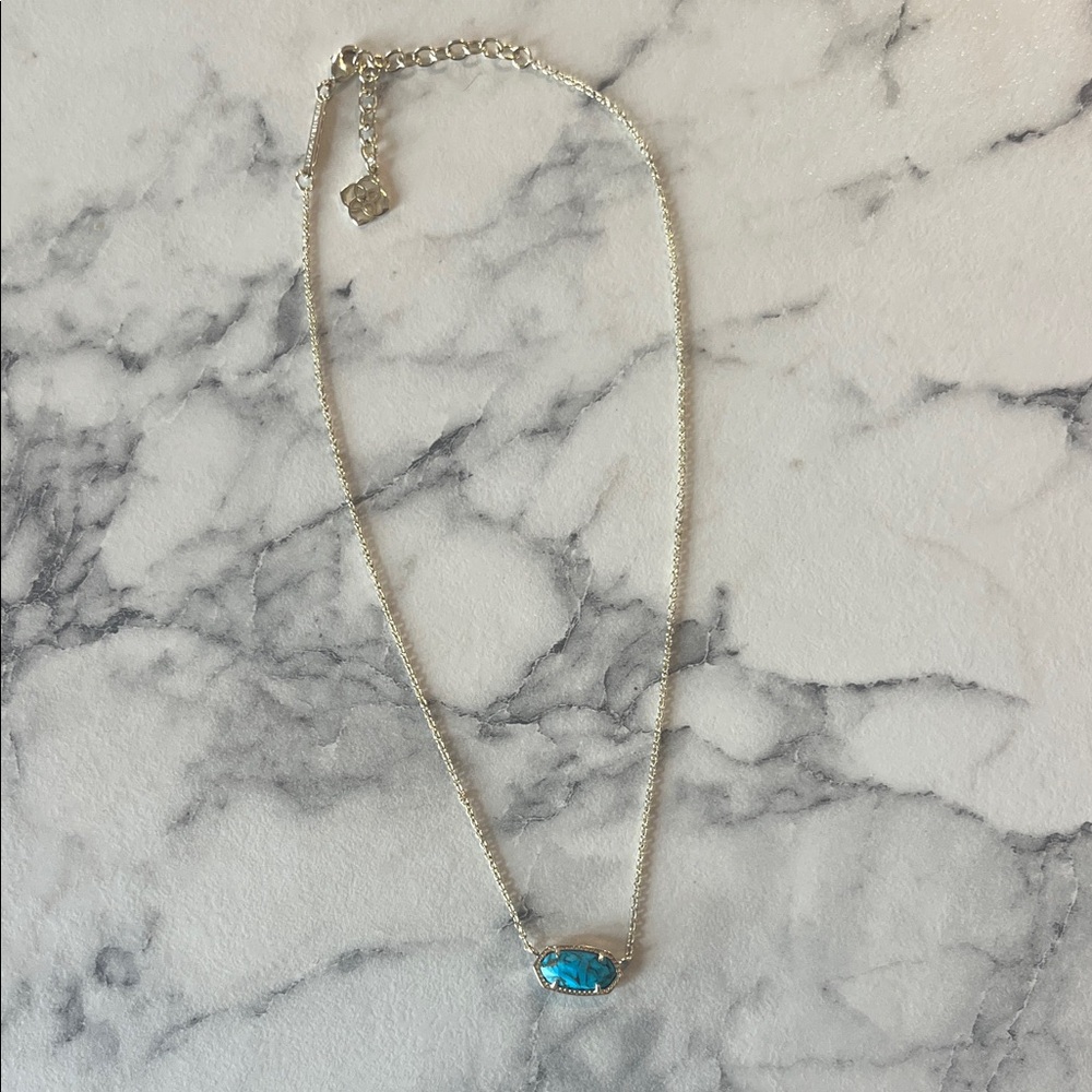 Kendra Scott Gold Turquoise Stone Necklace